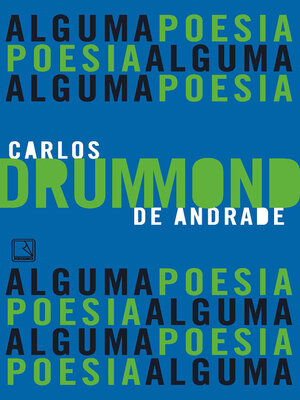 cover image of Alguma poesia